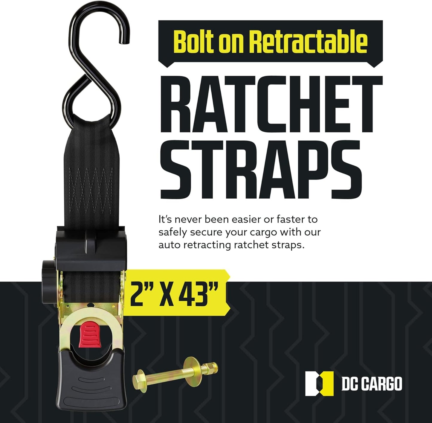 Heavy-Duty Retractable Ratchet Straps™